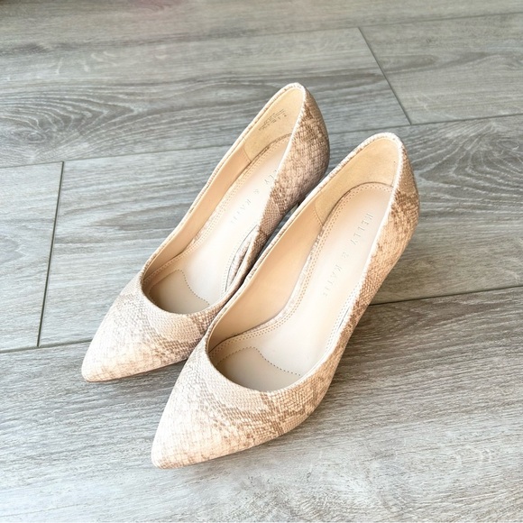 Kelly & Katie Shoes - Kelly & Katie Astivia Taupe Snake Print Pump